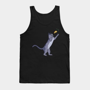 A cute cat playing with a mouse Tank Top